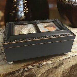 First Communion Black Rope
Trim Music Box Plays Handel's Hallelujah